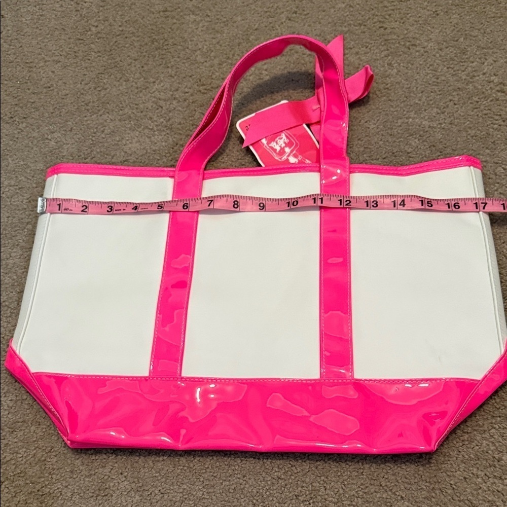 Juicy Couture Vibrant Pink and Cream Tote - Picture 7 of 10